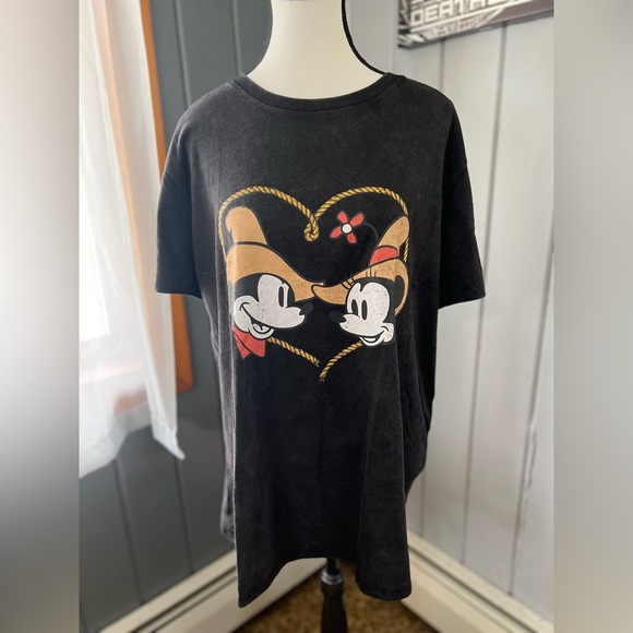 Disney Cowboy Mickey Mouse Minnie Mouse T-shirt - Picture 1 of 3